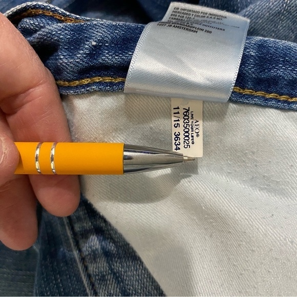 American Eagle Men’s faded ripped jeans size 36 - Picture 6 of 15